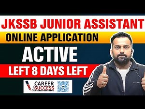 Jkssb Junior Assistant | 8 days left @CareerSuccessJammu