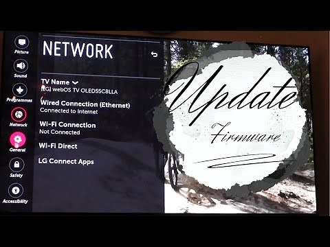 LG Smart TV Manual Update System Firmware Software Version via USB