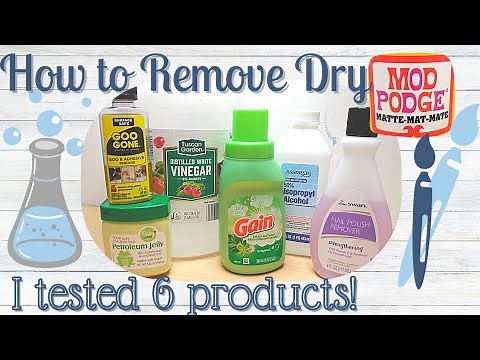 How to Remove Dried Mod Podge From Paint Brushes | Natural Bristle Brushes