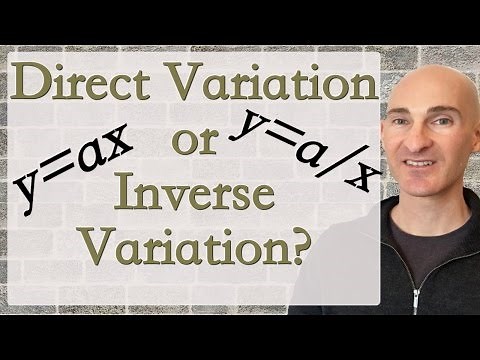 Direct Variation or Inverse Variation?