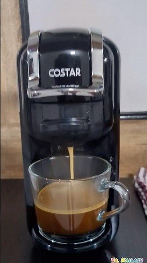 ₹8999/- COSTAR Capsules & Coffee Powder 2-in-1 Espresso Machine, simple touch operation , 1450W