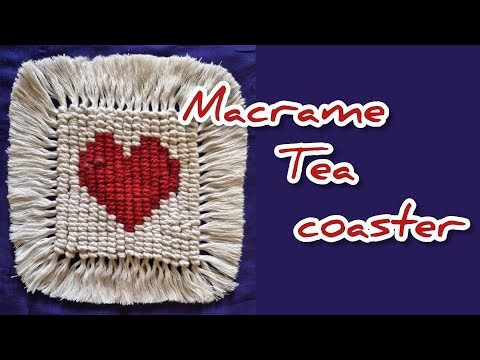❤️ Macrame Heart Coaster Tutorial |DIY Valentine’s Day Gift |Beginners Friendly#macramebracelet #diy