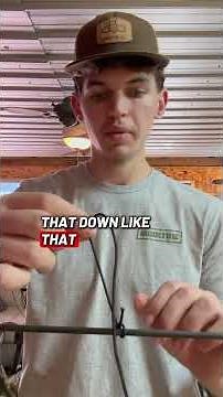 How to tie a D-loop!!! #hunting #archery #fyp #educational ‪@ChrisBeeReal‬
