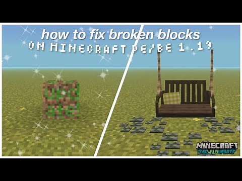 How To Fix Broken Mod Blocks In MCPE 1.19+! (iOS & Android)