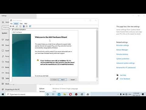 KM Test Loopback Adapter Instalation in Windows 10