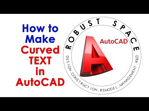 How to make Curved Text in AutoCAD