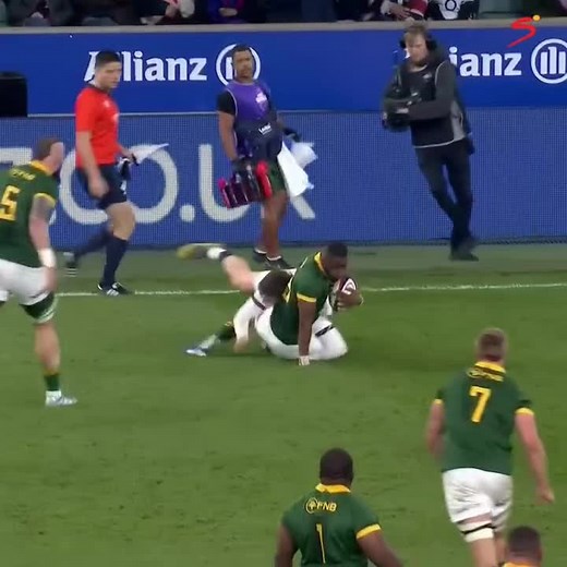 Grant Williams Scores Winning Try for Springboks in Intense Rugby Match
