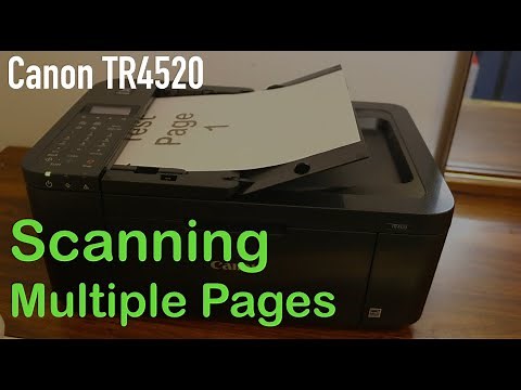 Canon TR4520 Scanning Multiple Pages Using Top Feeder !!