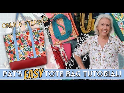 How To Make An Easy Tote Bag - In Only 6 Steps!