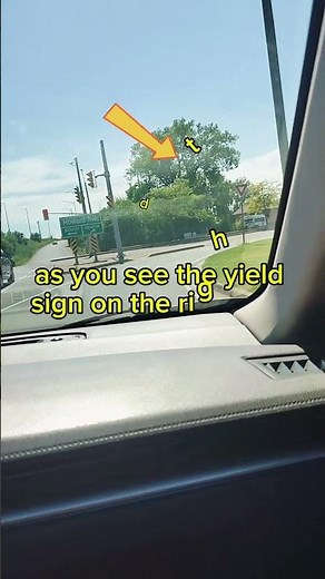 Right turn with a yield sign road test Windsor Ontario Canada