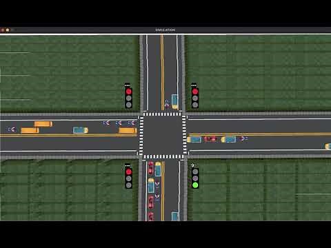 Traffic Intersection Simulation using Pygame (Part 1)