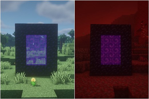 How to link two nether portals in Minecraft