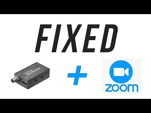 How to Fix Ultra Studio Mini Recorder not Working on Zoom App on MAC - Webcam - DSLR