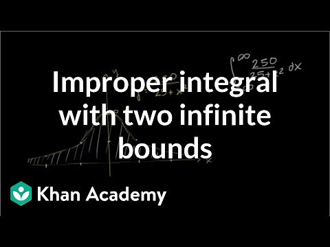 Improper integral with two infinite bounds | AP Calculus BC | Khan Academy