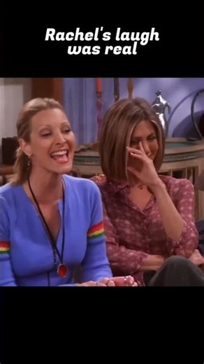 Rachel's laugh was unscripted #friendsshow
