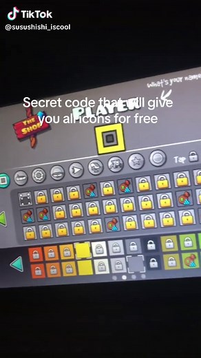 Geometry Dash Secret Code for Free Icons