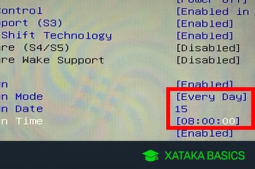 Cómo programar el encendido automático del ordenador en Windows 10