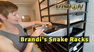 Brandi is expanding her reptile hobby to start breeding ball pythons and chose the Vision VersaRack as the eclosures she wanted. | Custom Cages