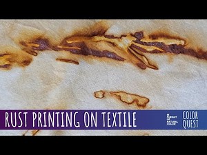 HOW TO RUST PRINT ON TEXTILE | ORGANIC COLOR | IRON | EARTH PIGMENTS | ECO-PRINTING