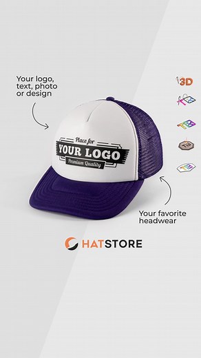 10K views · 28 reactions | Create your own unique cap! Upload your logo, images, text or create a custom design. 梨淋 https://hatstore.com/custom-made | Hatstore | Facebook