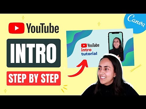 How to make a YOUTUBE INTRO with Animation and Music in Canva - Easy Tutorial
