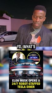 68K views · 4.2K reactions | Elon’s Tesla Diner is officially open in LA. And it’s open for 24 hours but only if you have a Tesla! If you don’t have a Tesla then it closes at 2am. If you don’t have a Tesla then you can’t get no fries, no hot dogs, no tuna, no hash browns, no nothing! Elon is crazy, I’m not supporting them! #ElonMusk #Tesla #Diner GODFREYLIVE.COM Get your tickets to see me live! | Godfrey Comedian | Facebook