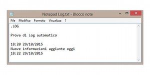 Come inserire la data e l'ora correnti in Blocco note