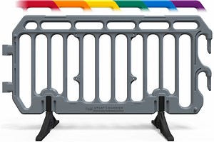 Plastic Crowd Control Barrier 6.5ft  - The Start Barrier