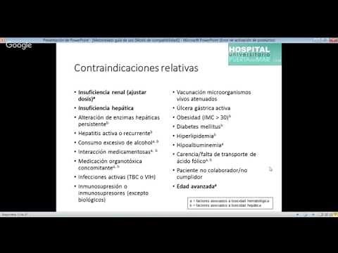 Metotrexato: guía de uso