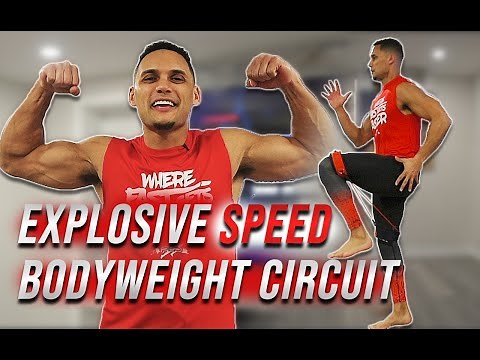 Top 10 Exercises At Home For Speed Training | Explosive Bodyweight HIIT Circuit