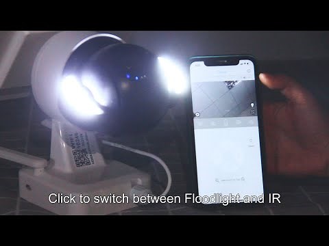 INQMEGA 2021 New 518 WiFi Floodlight camera with solar, unpacking, installation, connection