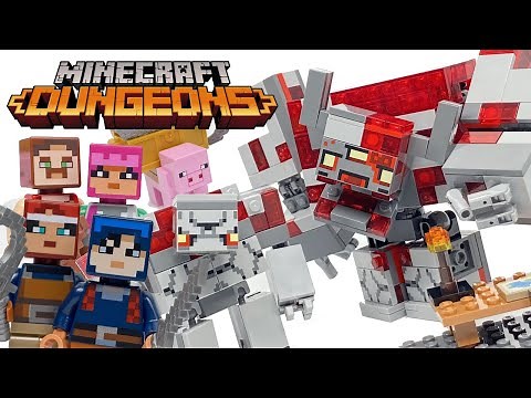 LEGO Minecraft Dungeons The Redstone Battle review! 2020 set 21163!