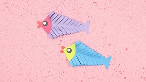 How to Make Easy Paper Fish Not Origami Step by Step Tutorial | Fish 🐠 - Paper Folding Craft #paperfish #diy #stepbystep #easypaperfish #fishmaking #paperfolding #craft #origami #origamifish #fishmaking #kidscrafts #paperfishes | Ezzy Crafts DIY