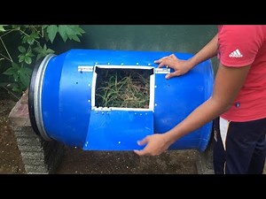 HOW TO MAKE A DIY COMPOST TUMBLER [ compost at home ]