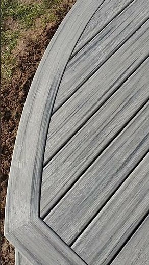 Trex curved composite decking