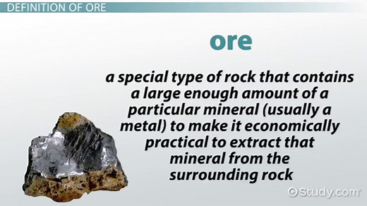 Ore | Definition, Types & Examples