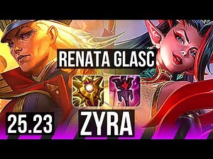 RENATA GLASC & Ashe vs ZYRA & Jhin (SUP) | 4/3/17 | EUW Master | 25.23
