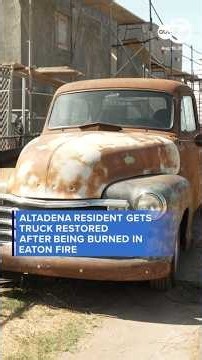 Altadena resident gets truck restored after being burned in Eaton Fire