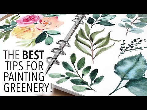 Game Changing Tips For Painting Watercolour Greenery!