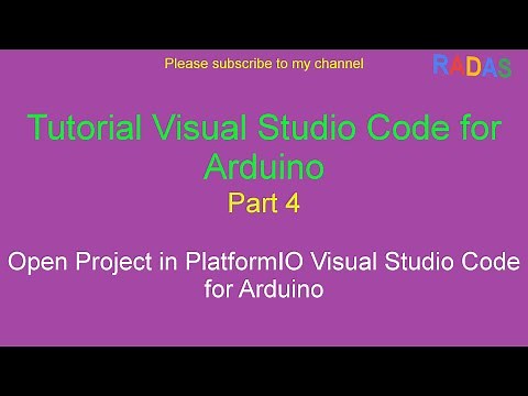 4. Tutorial Open Project in PlatformIO Visual Studio Code for Arduino
