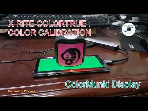 Test Video : How to calibrate the Mobile Phone Screen with ColorTRUE & X-rite Colormunki Display.