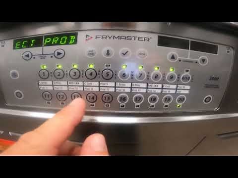 Time and Temperature setting with the FryMaster 3000 control panel