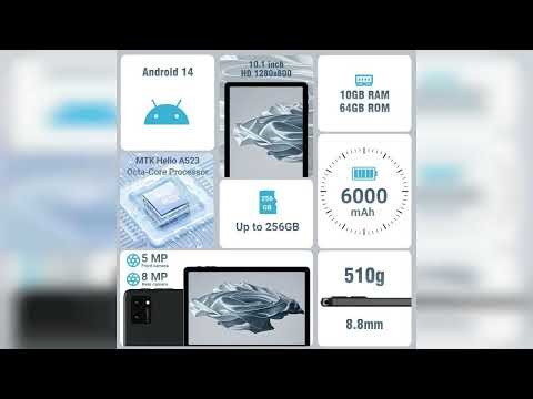 Review: DigiLand Tablets,10.1" Android Tablet with Octa-core Processor 10GB RAM+64GB ROM(Suppo...