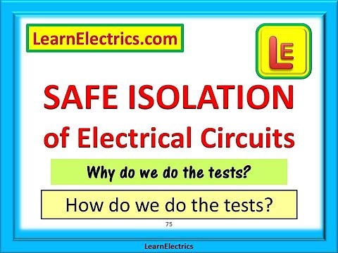 SAFE ISOLATION PROCEDURE for Electrical Circuits. Why we do it, how we do it.