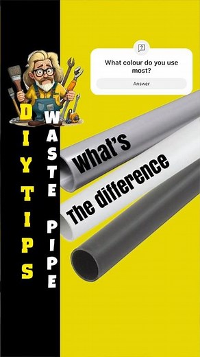 Difference in waste pipe colours, what to use and where