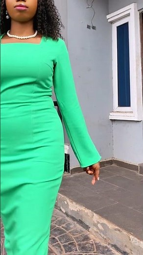 HOW TO CUT AND SEW A SIMPLE COOPERATE GOWN USING BASIC BODICE BLOCK PATTERN