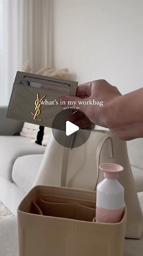 Julia Verbij | my fav tote bag + bag organizer 🤍👜 #whatsinmybag #packwithme #worktotebag #bagorganizer #organization | Instagram