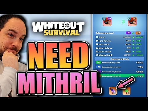 Where to get Mithril? [how to empower her gear now that Kasia is gone] Whiteout Survival