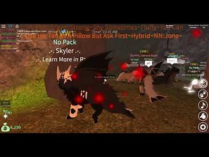 Roblox Wolves life 3 First meeting with my wolf