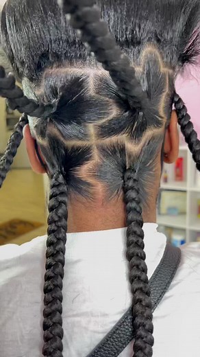 Intricate Puzzle Knotless Braids for Unique Hairstyles